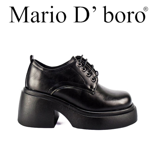 Mario D' Boro Women's Korean Flats LW 26126 Black