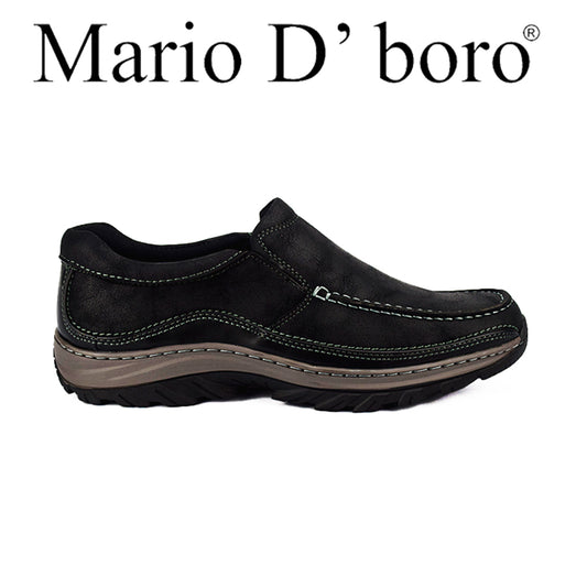 Mario D' Boro Men's Casual Loafers MX 24704 Black C48
