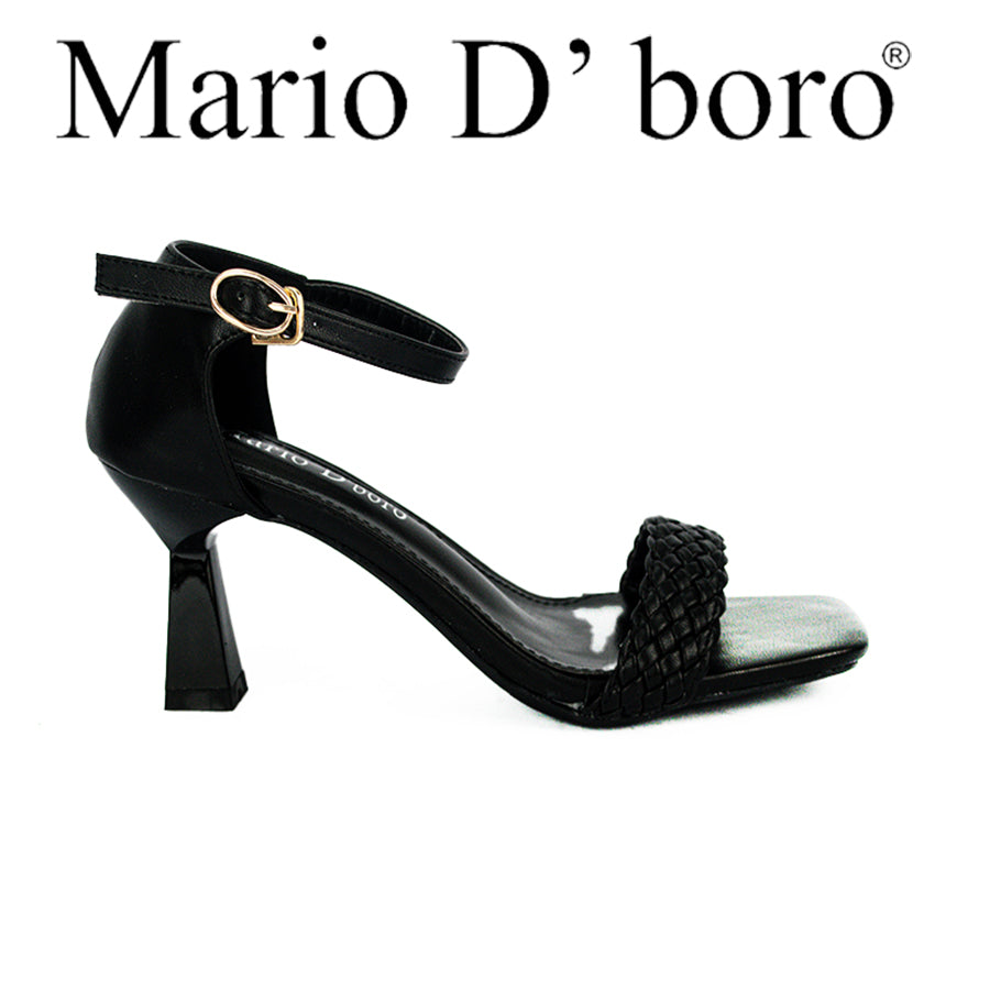 Mario D' Boro Women Heeled Sandals LX 26502 Beige/Black C49