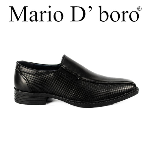 Mario D' Boro Men's Formal Slip On MX 24623 Black/Dark Brown C47