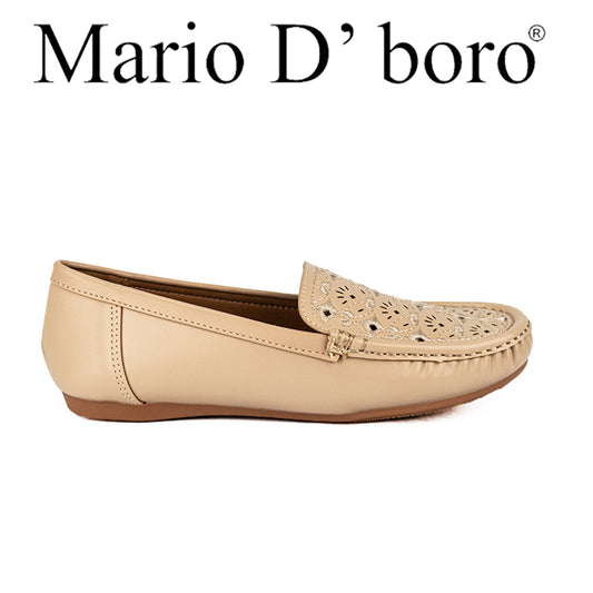 Mario D' Boro Women'sLoafers LX 25670 Black/Taupe C49
