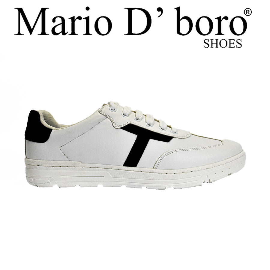 Mario D' Boro Men's Casual Sneakers MX 25405 Dark Brown/White C59