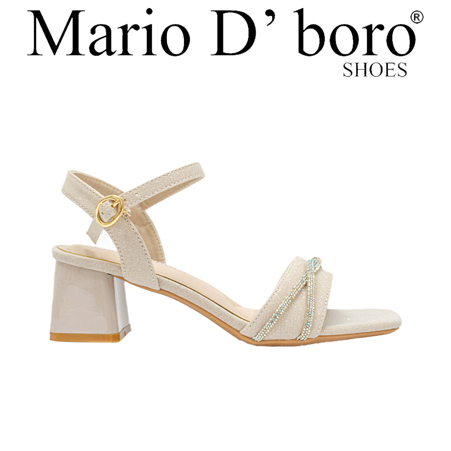 Mario D' Boro Women's Evening Sandals LY 28007 Gold/Silver C68