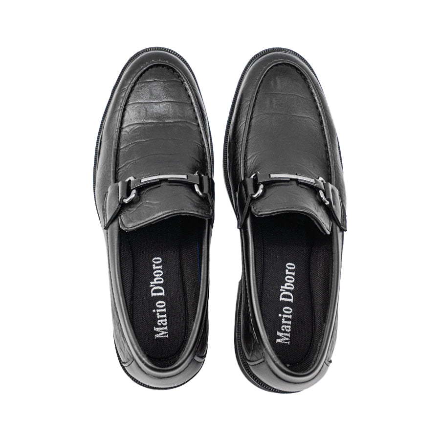 Men's Formal Slip On MY 26068 BLACK/Dark Brown C72