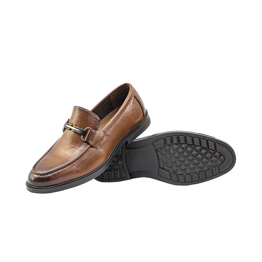 Men's Formal Slip On MY 26068 BLACK/Dark Brown C72