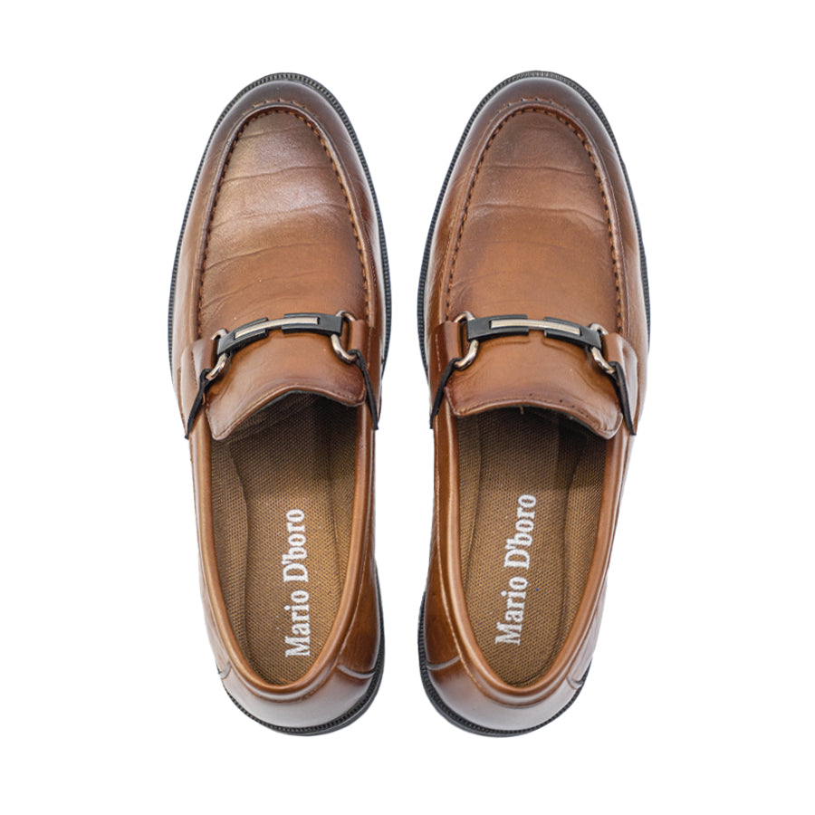 Men's Formal Slip On MY 26068 BLACK/Dark Brown C72