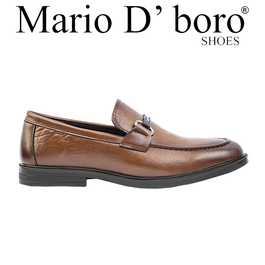 Men's Formal Slip On MY 26068 BLACK/Dark Brown C72