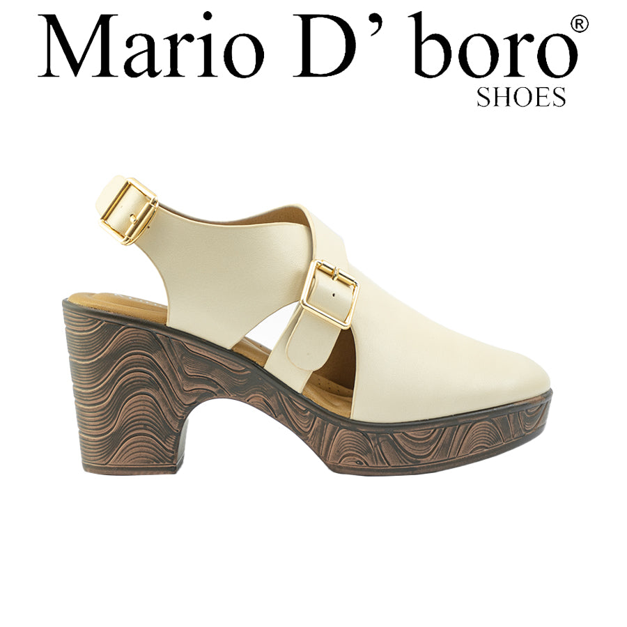 Women's Heeled Sandals LY 28410 Black/Bone C71