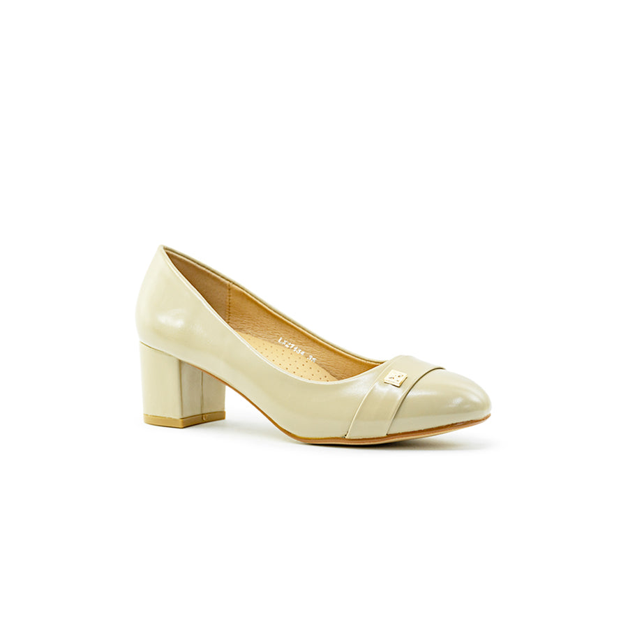 Mario D' boro Women College Pumps LX 27434 Black / Beige C80