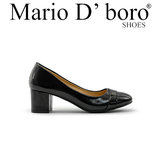 Mario D' boro Women College Pumps LX 27434 Black / Beige C80