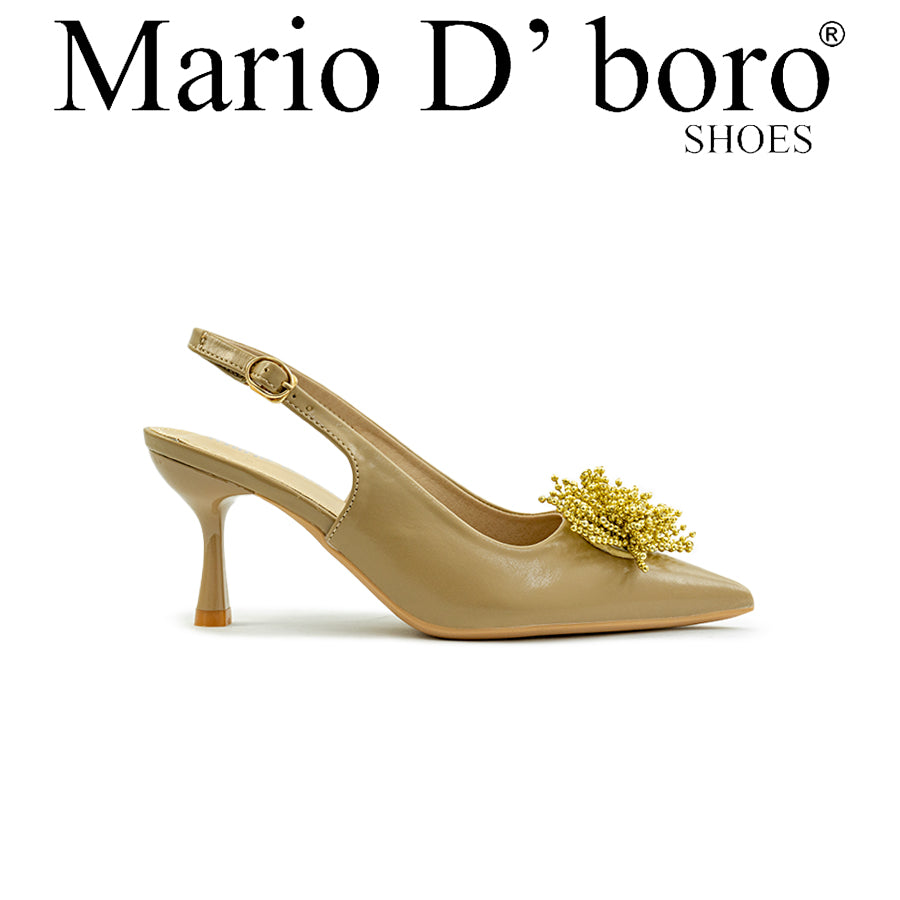 Mario D' boro Women's Heeled Sandals LY 29274 - Beige / Taupe C80