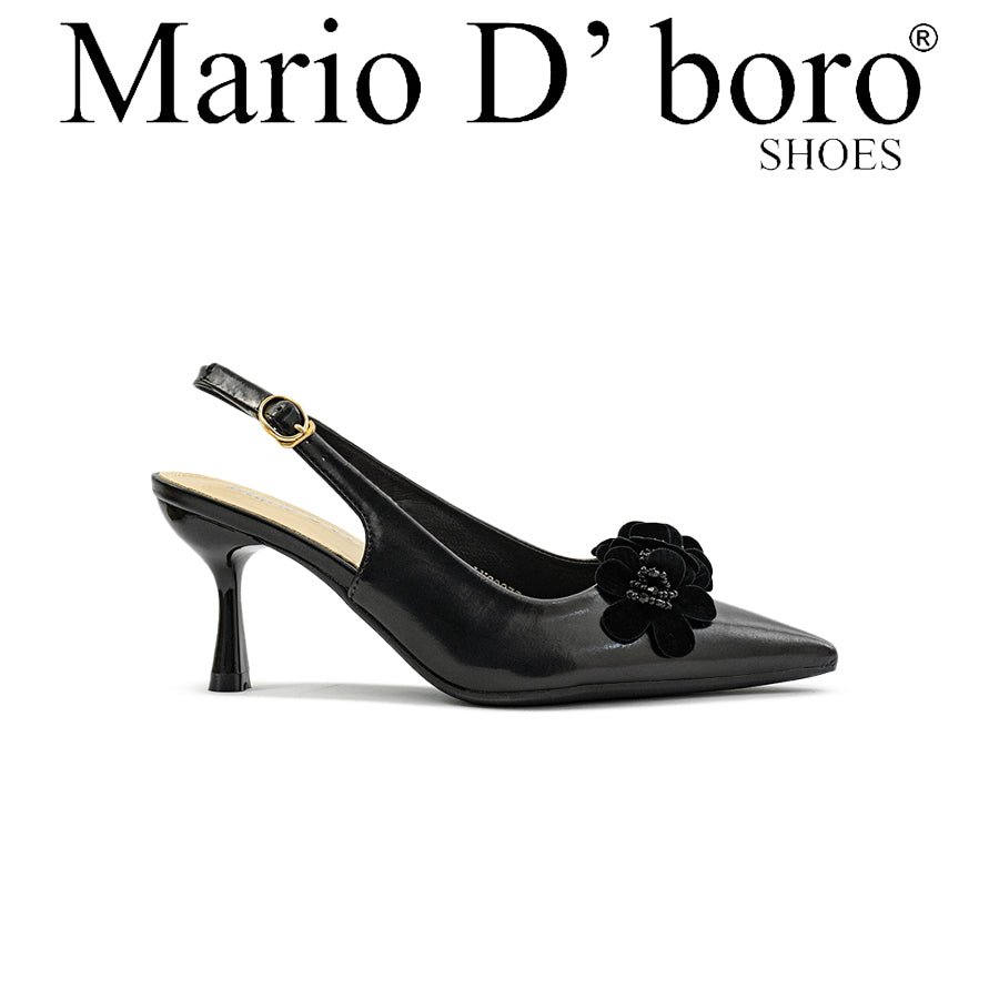 Mario D' boro Women's Heeled Sandals LY 29275 - Beige / Black C80