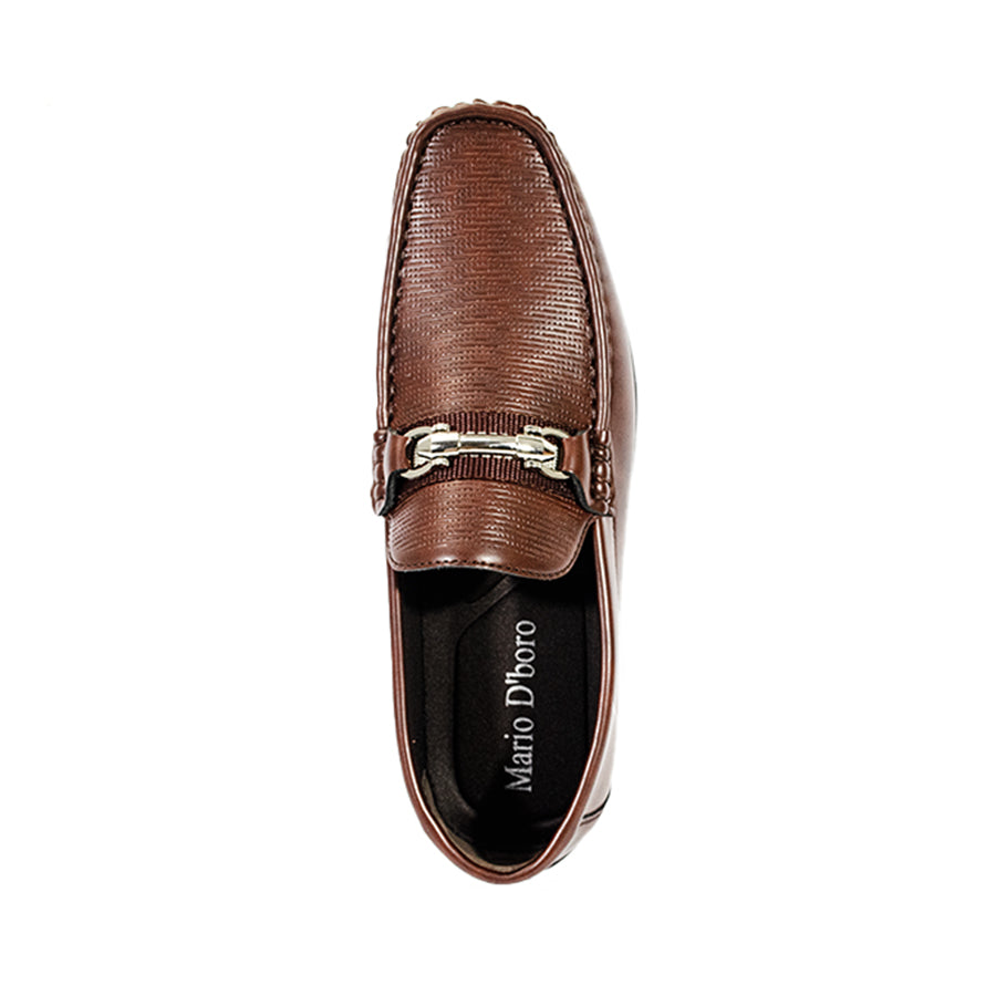 Mario D' Boro Men's Casual Loafers MX 23760 - Black / Dark Brown C55