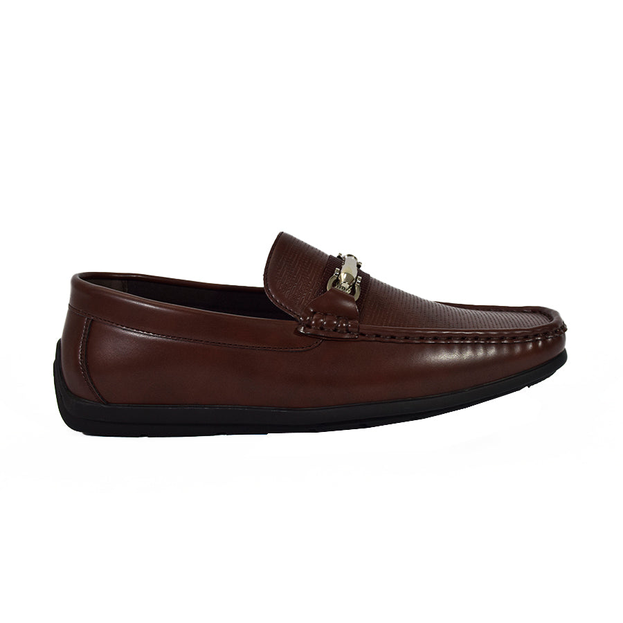 Mario D' Boro Men's Casual Loafers MX 23760 - Black / Dark Brown C55