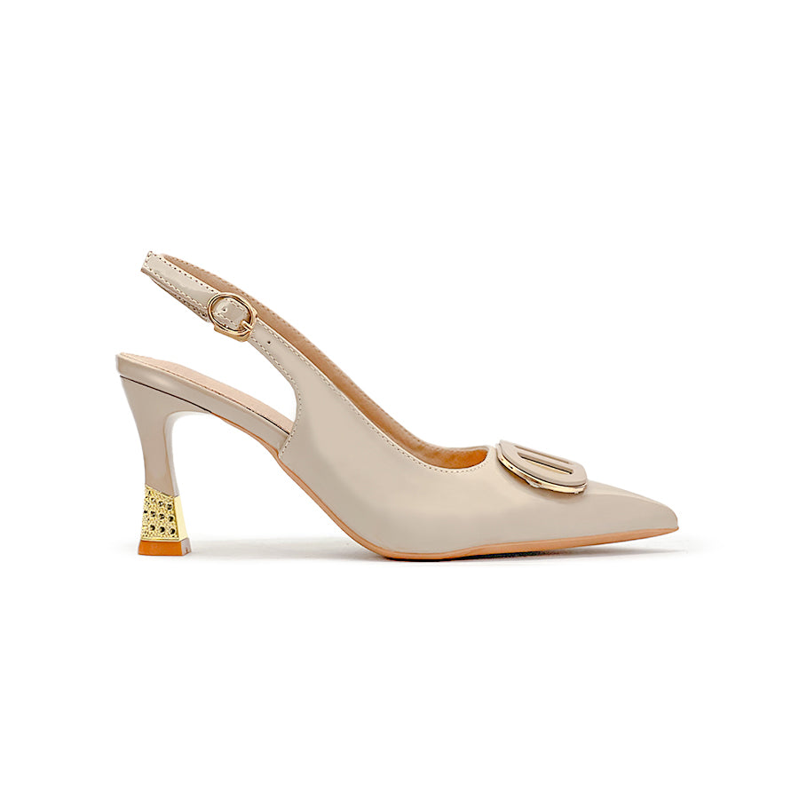 Mario D' Boro Women's Heeled Sandals LY 28347 Beige/Brown/Taupe C68 C83