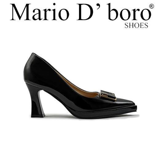 Mario D' boro Women's Office Pumps LY 29349 - Black / Taupe C83