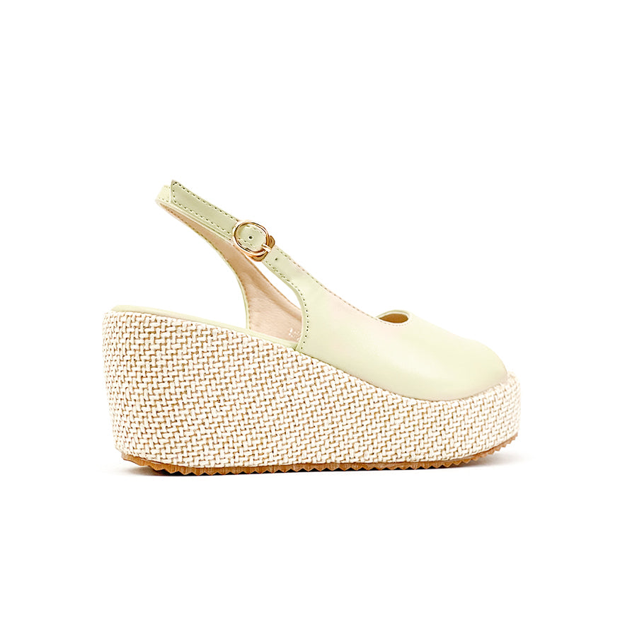 Mario D' Boro Women's Wedge Sandals LW 26011 Beige/Black C44 C65