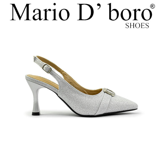 Mario D' boro Women's Evening Sandals LY 29675 Soft Silver C86