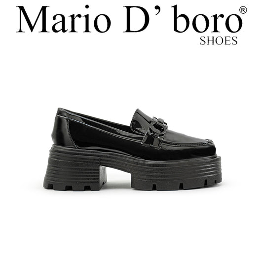 Mario D' boro Women's Korean Flats LY 28749 Black C89