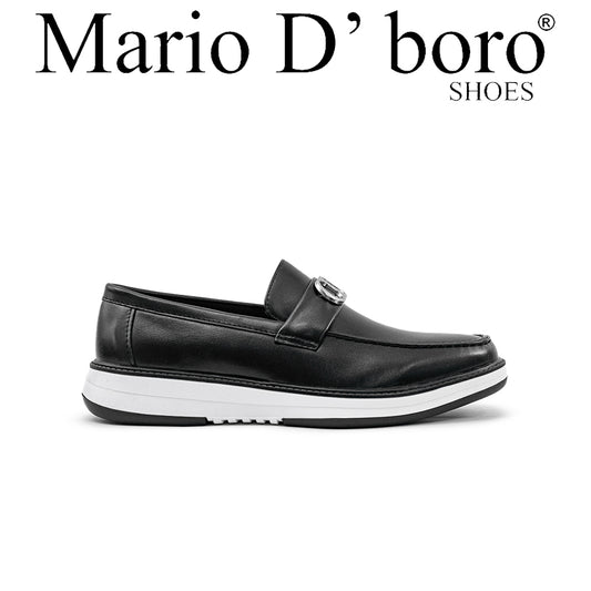 Mario D' Boro Men's Casual Loafers MY 26151 - Black / Brown C88