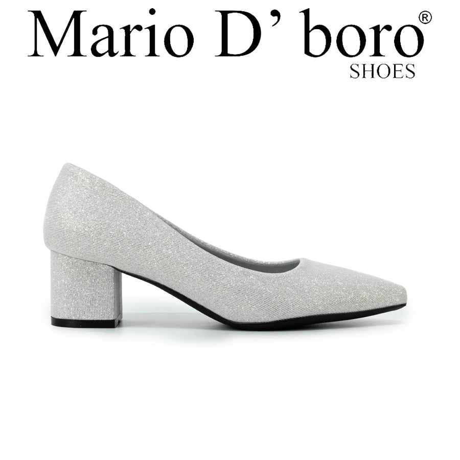 Mario D' boro LZ 28067 C102 Women's Gold / Silver Evening pointed toe shoe